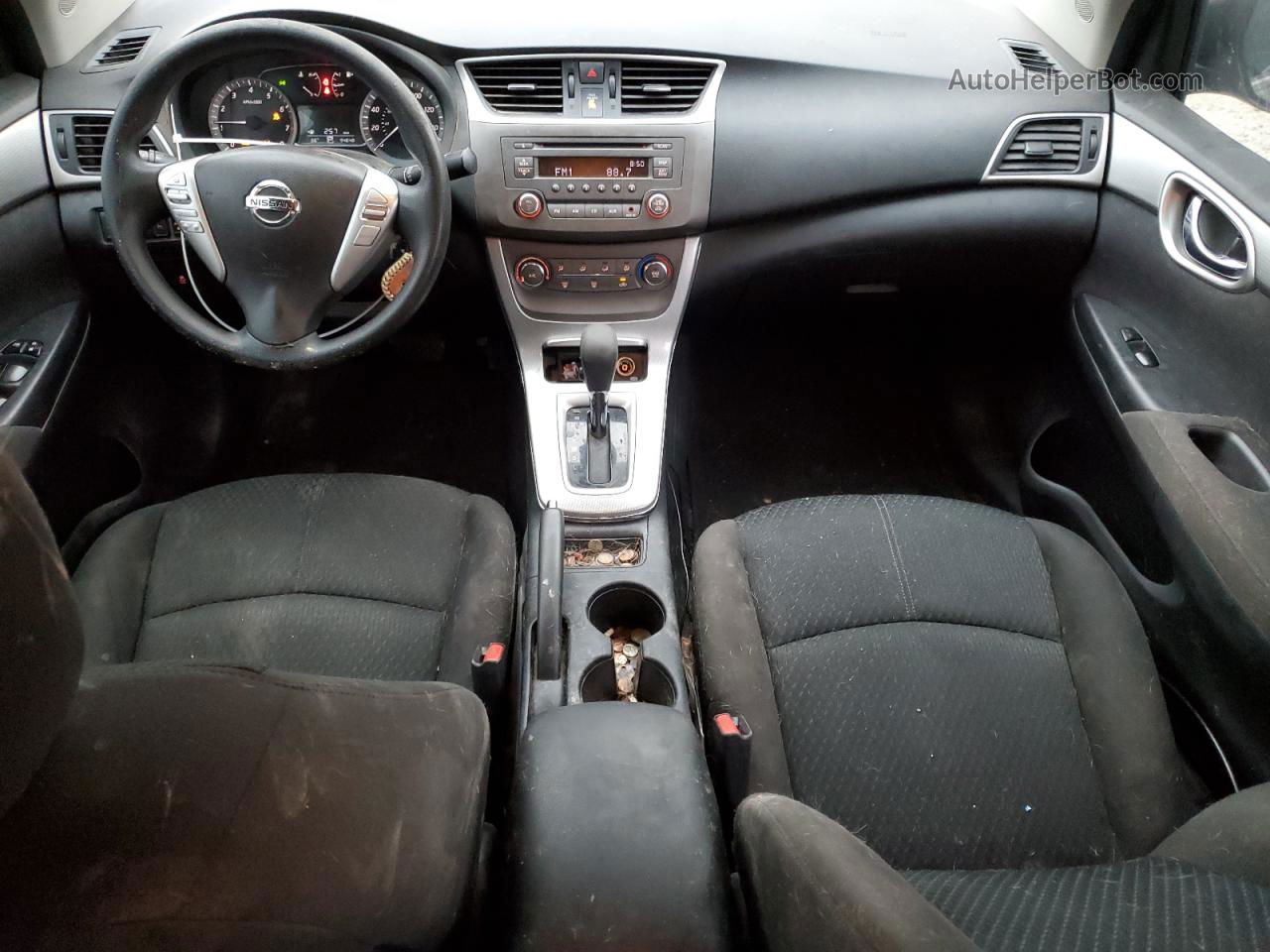 2014 Nissan Sentra S Серый vin: 3N1AB7AP3EY292441