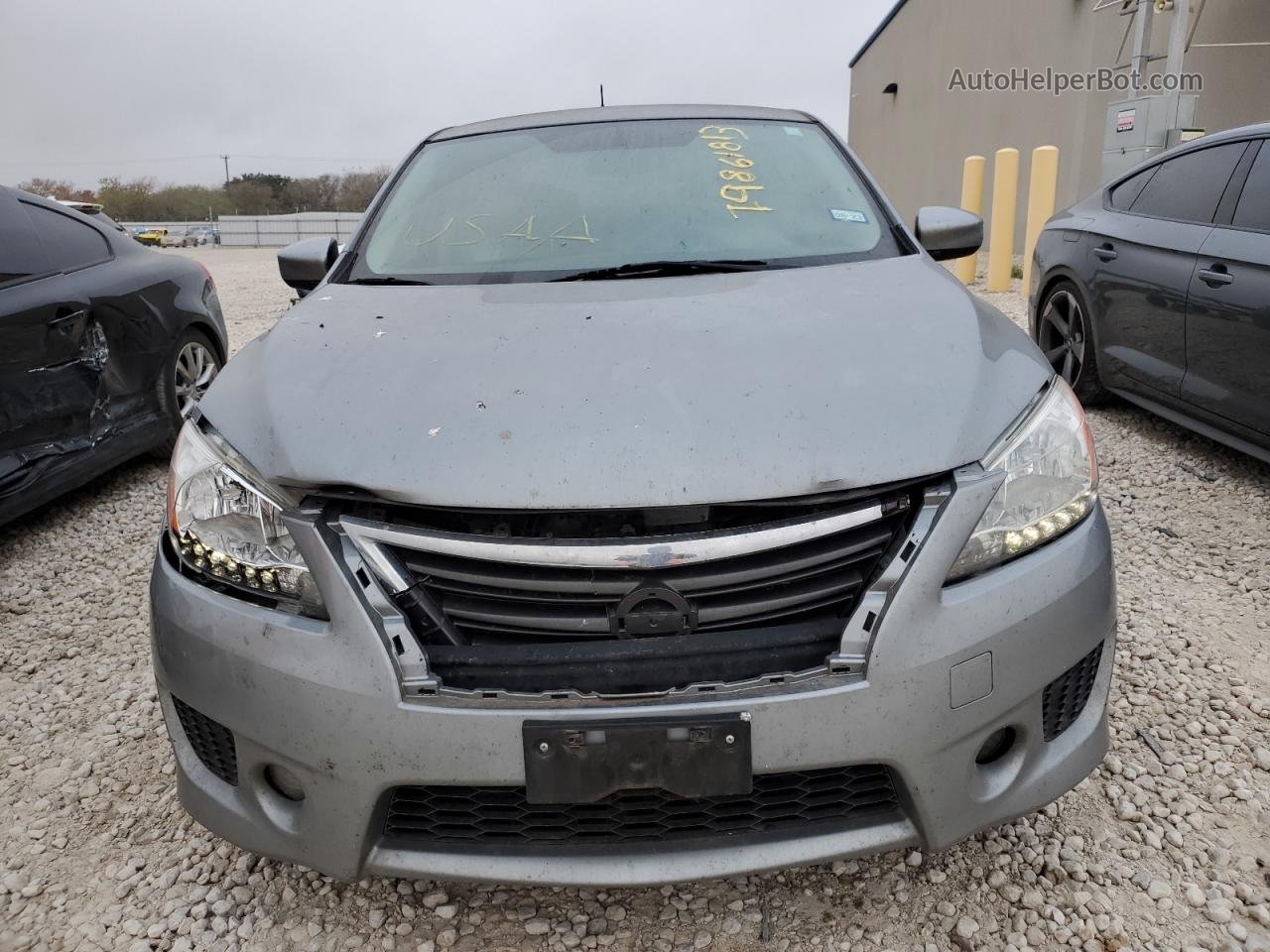 2014 Nissan Sentra S Серый vin: 3N1AB7AP3EY292441