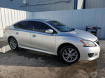 2014 Nissan Sentra S Серебряный vin: 3N1AB7AP3EY323218