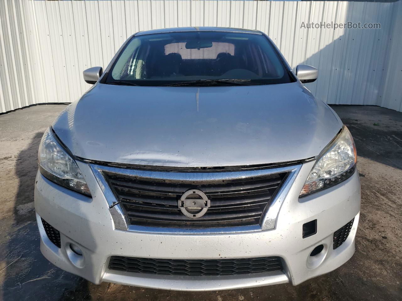 2014 Nissan Sentra S Silver vin: 3N1AB7AP3EY323218