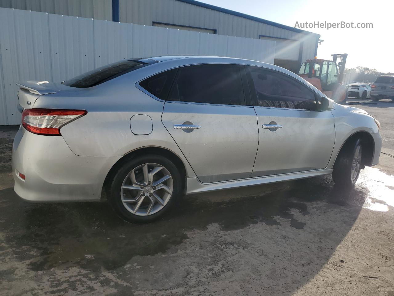 2014 Nissan Sentra S Серебряный vin: 3N1AB7AP3EY323218