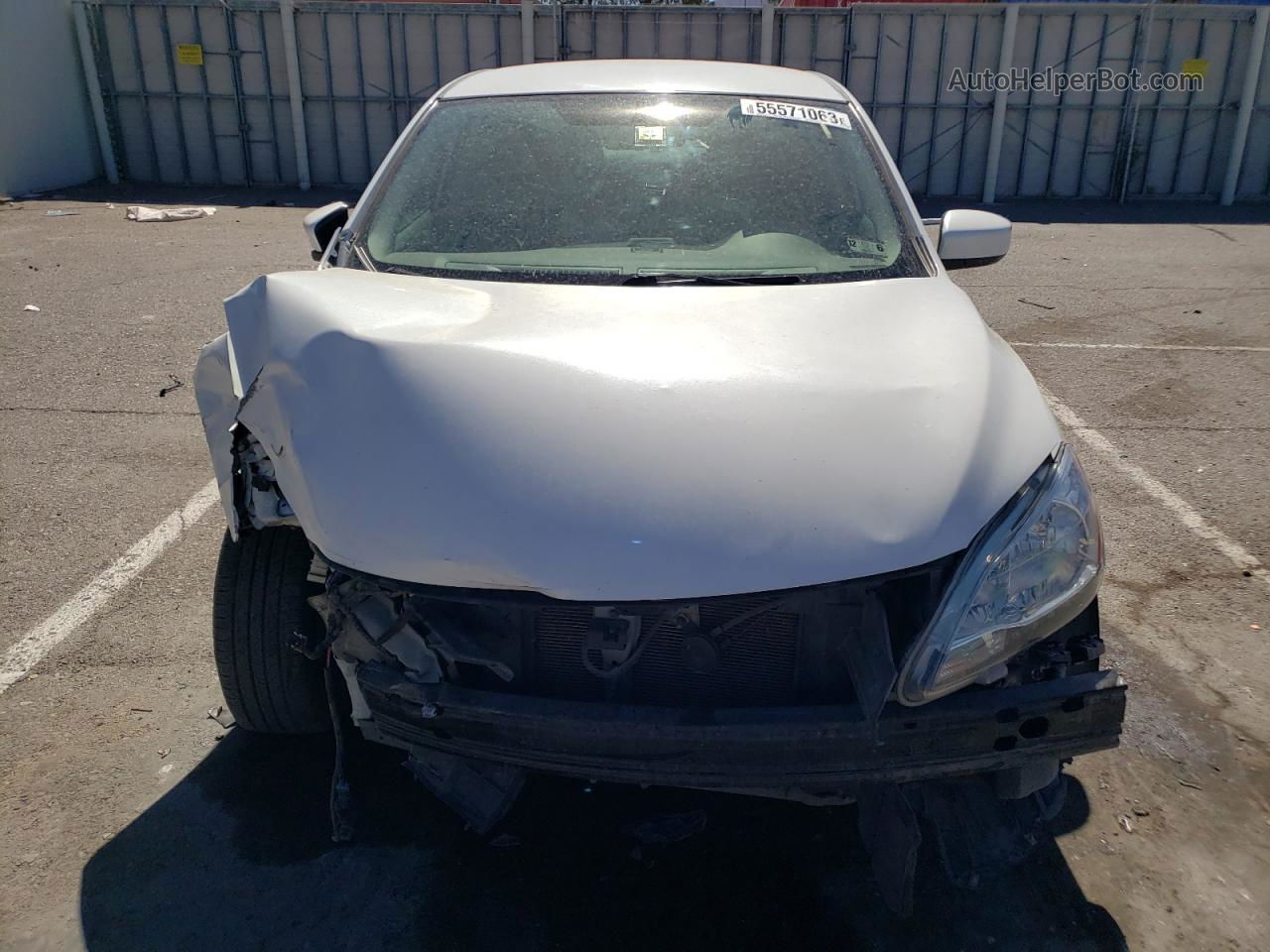 2014 Nissan Sentra S White vin: 3N1AB7AP3EY335689