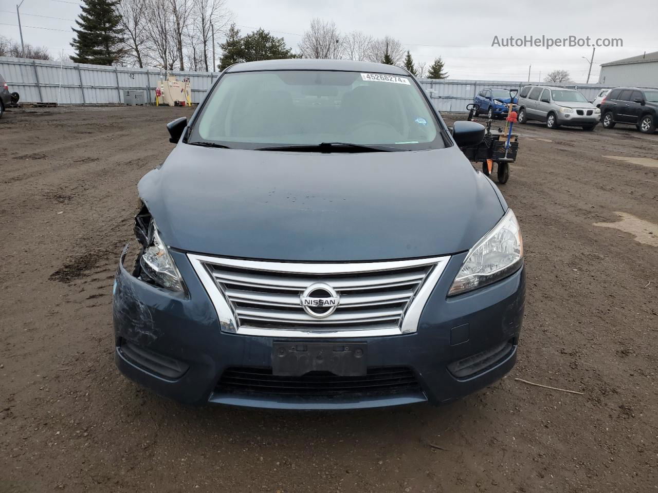 2015 Nissan Sentra S Синий vin: 3N1AB7AP3FL643847