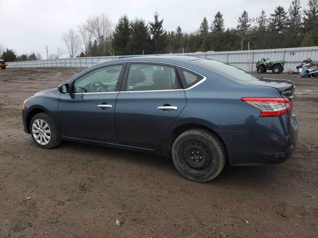 2015 Nissan Sentra S Blue vin: 3N1AB7AP3FL643847