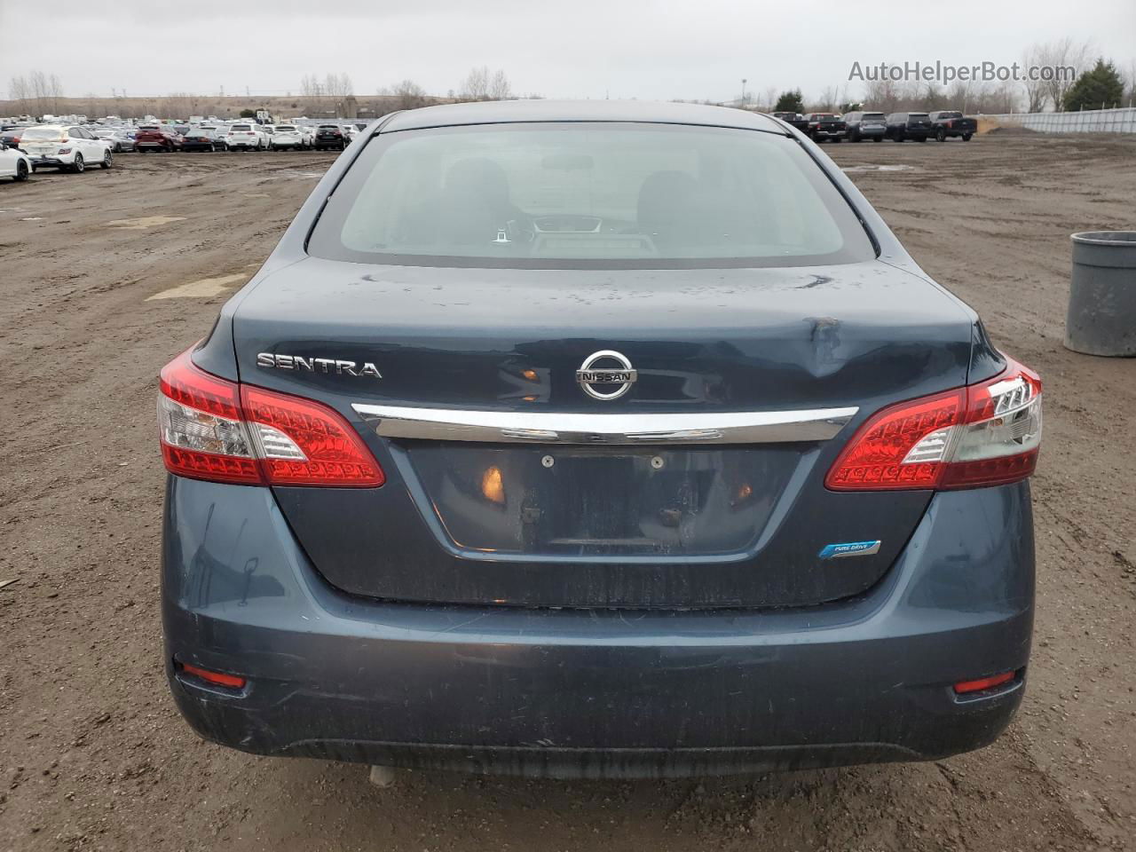 2015 Nissan Sentra S Синий vin: 3N1AB7AP3FL643847