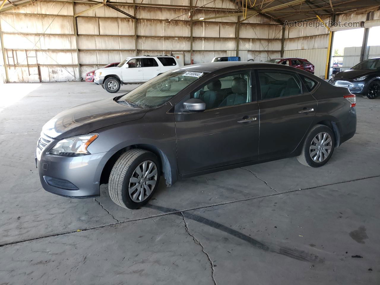 2015 Nissan Sentra S Gray vin: 3N1AB7AP3FL667971