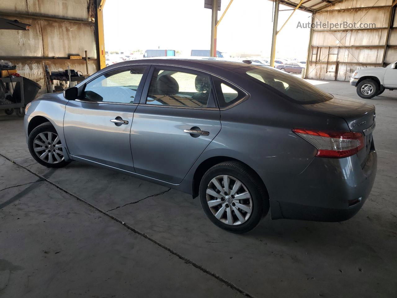 2015 Nissan Sentra S Gray vin: 3N1AB7AP3FL667971