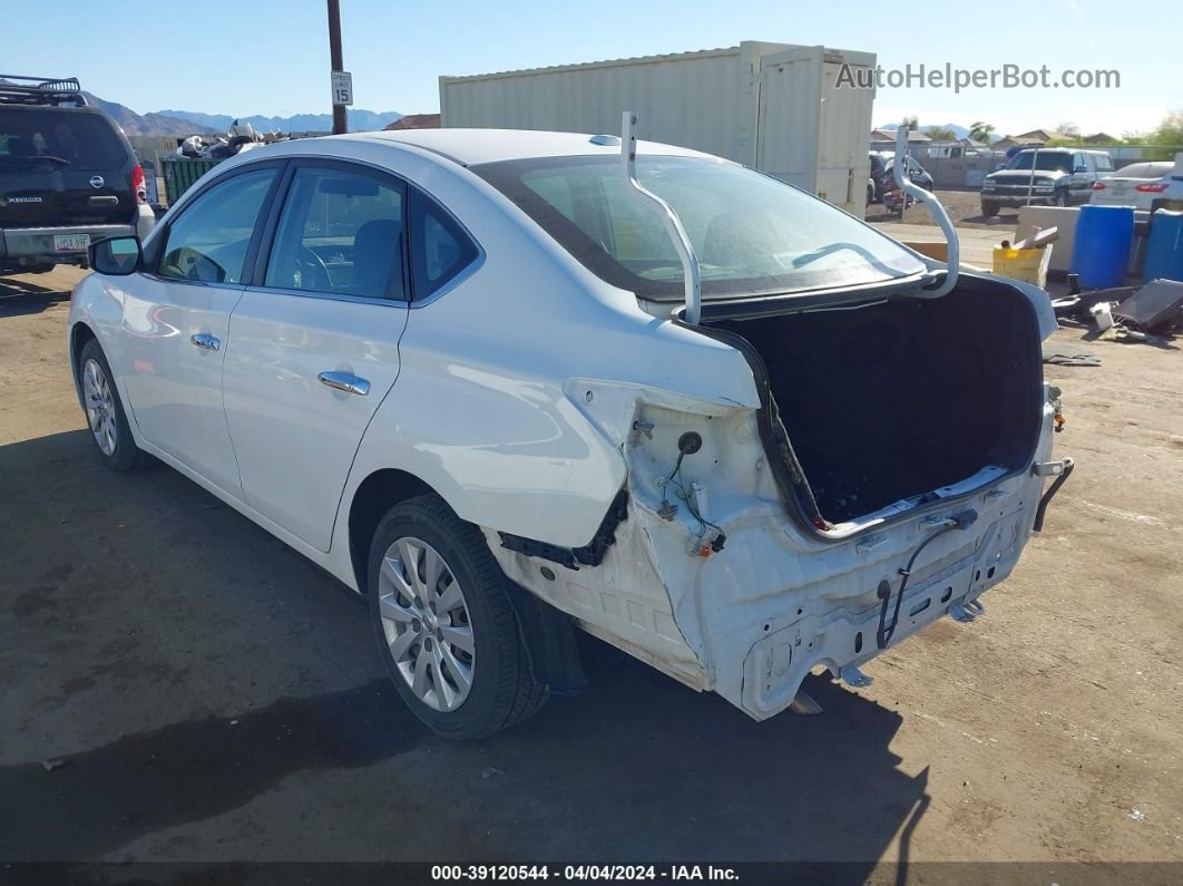 2015 Nissan Sentra Sv Белый vin: 3N1AB7AP3FL670336