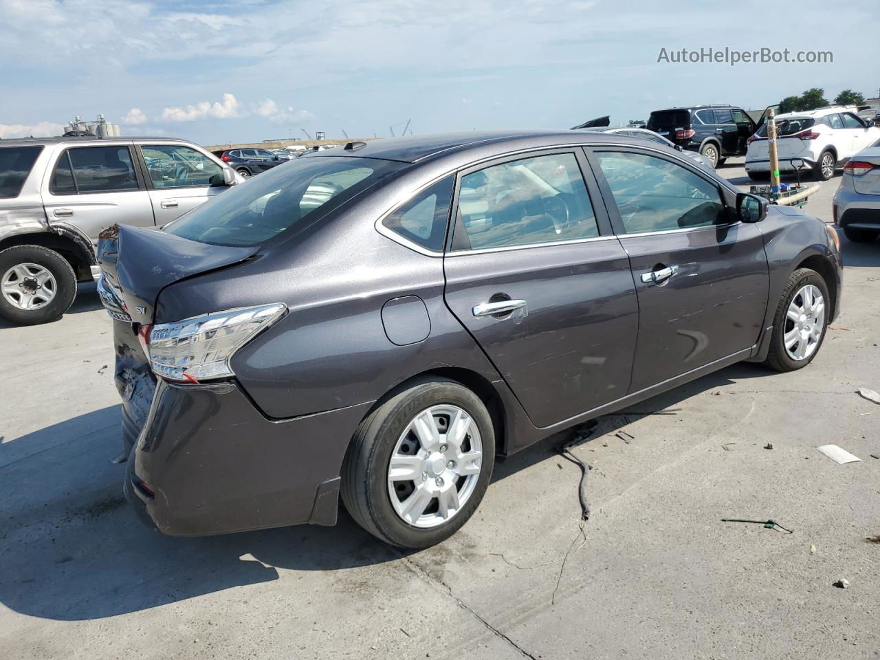 2015 Nissan Sentra S Charcoal vin: 3N1AB7AP3FL693602