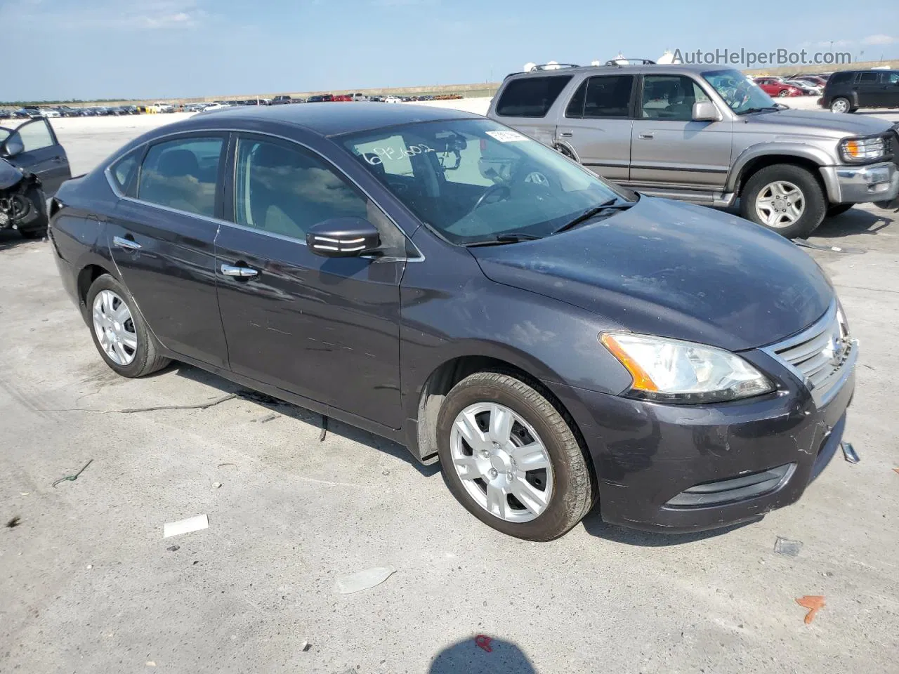 2015 Nissan Sentra S Charcoal vin: 3N1AB7AP3FL693602