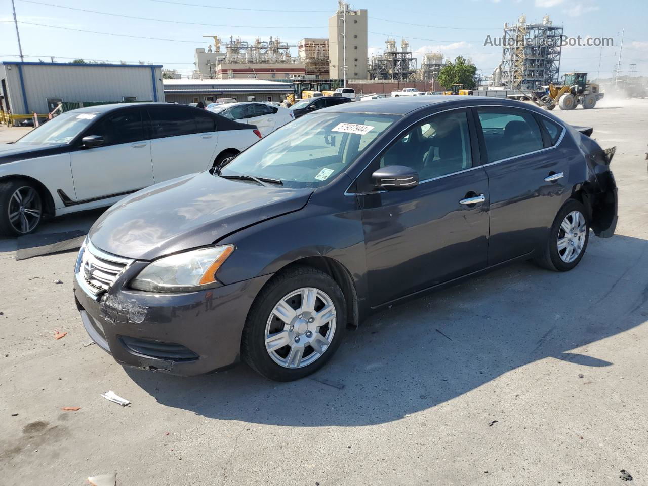 2015 Nissan Sentra S Charcoal vin: 3N1AB7AP3FL693602