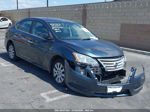 2015 Nissan Sentra Sv Blue vin: 3N1AB7AP3FY219684