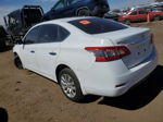 2015 Nissan Sentra S White vin: 3N1AB7AP3FY239577