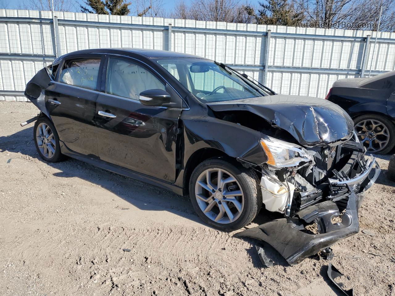 2015 Nissan Sentra S Black vin: 3N1AB7AP3FY253947