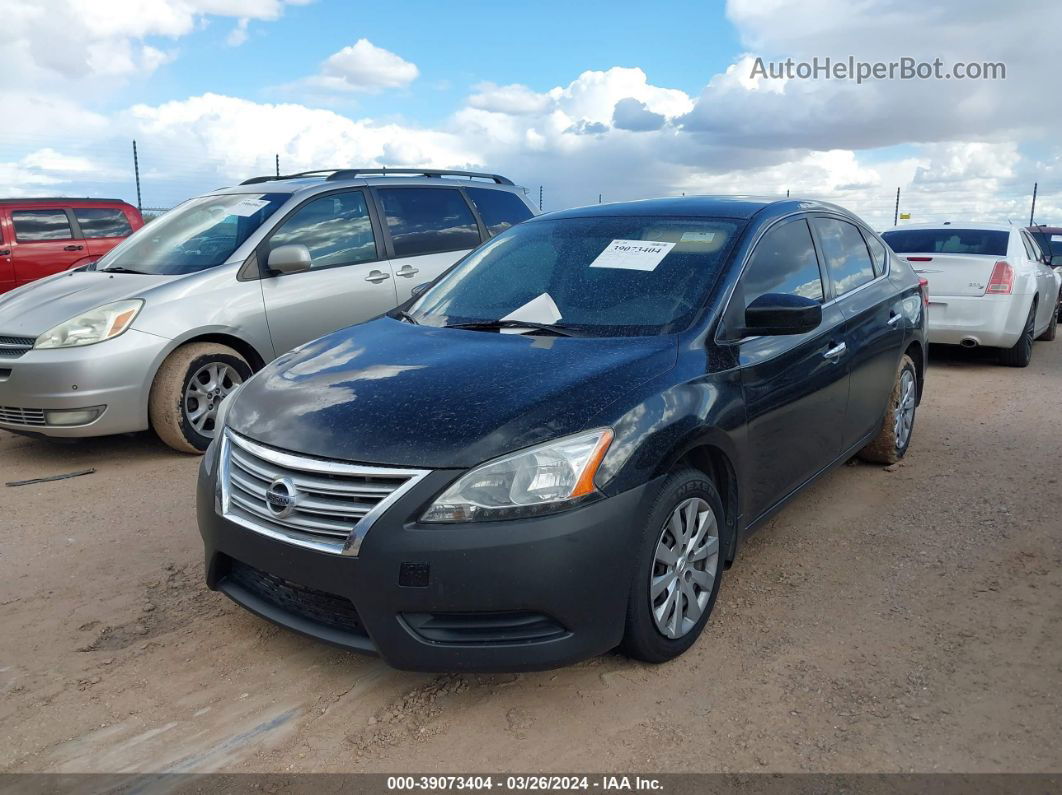 2015 Nissan Sentra S Black vin: 3N1AB7AP3FY256556