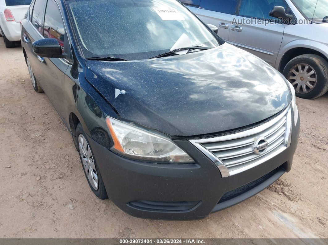 2015 Nissan Sentra S Черный vin: 3N1AB7AP3FY256556