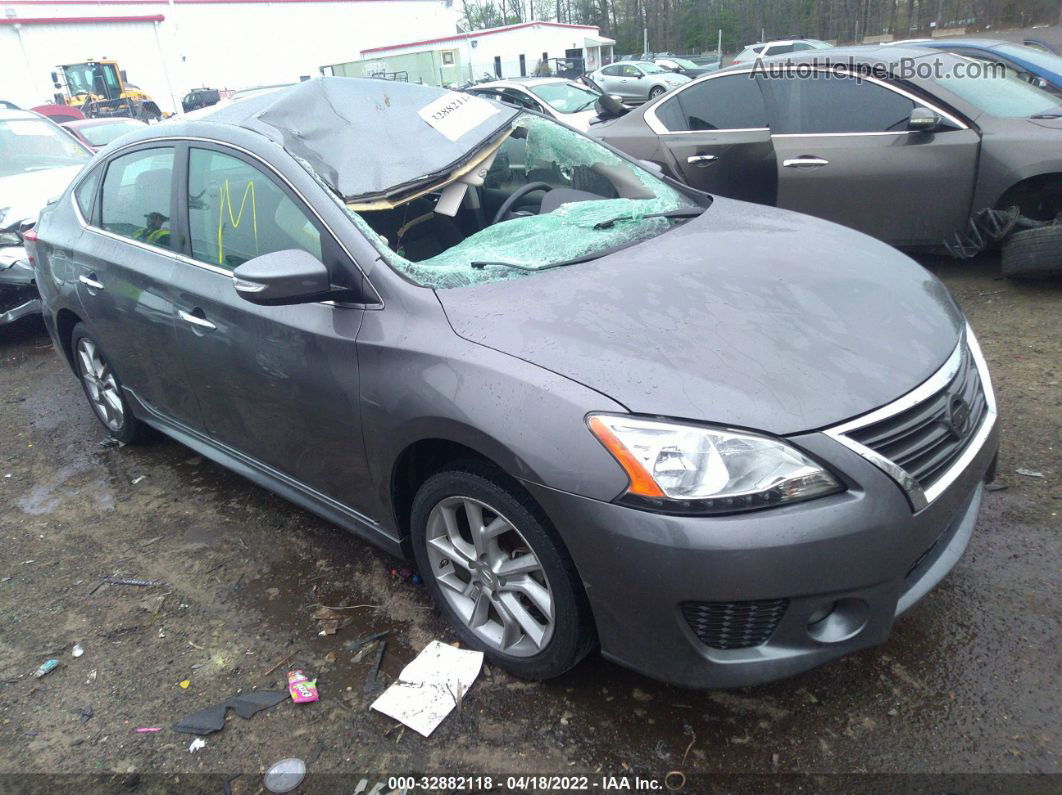 2015 Nissan Sentra Sr Gray vin: 3N1AB7AP3FY276595