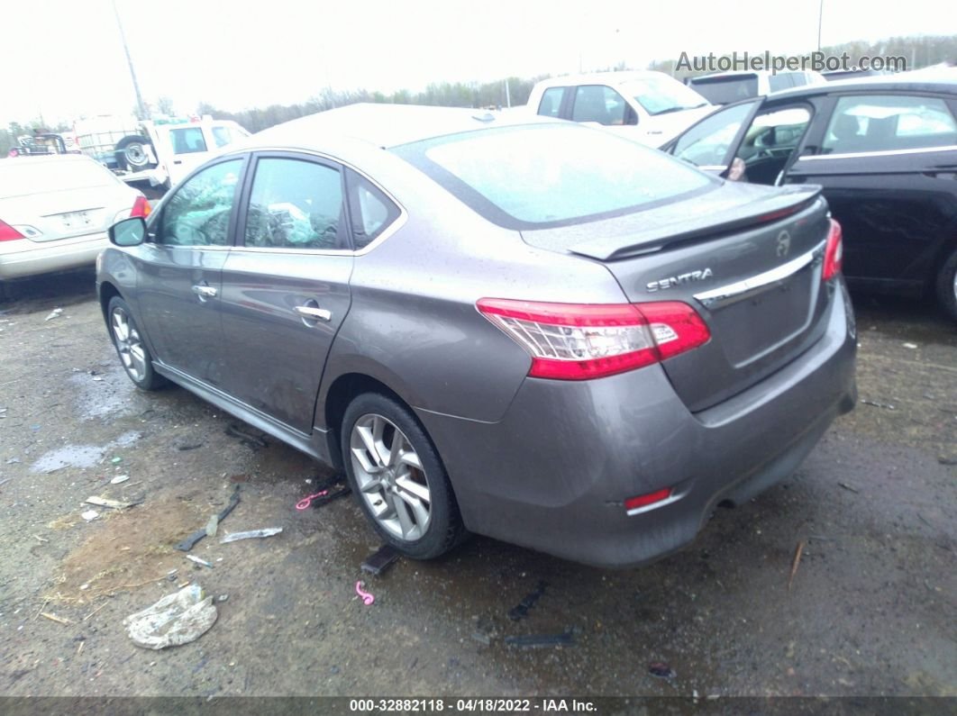 2015 Nissan Sentra Sr Gray vin: 3N1AB7AP3FY276595