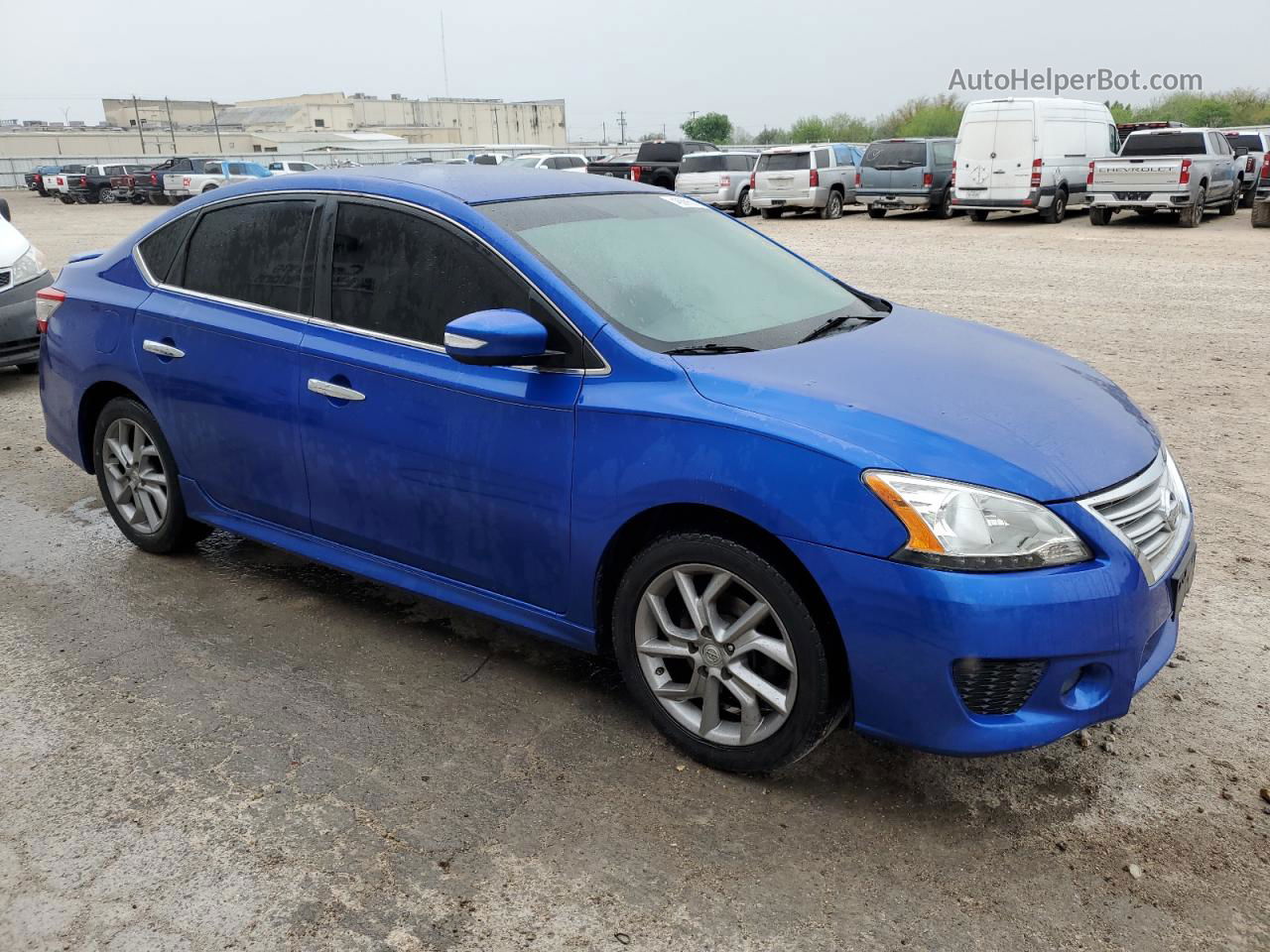 2015 Nissan Sentra S Blue vin: 3N1AB7AP3FY287371