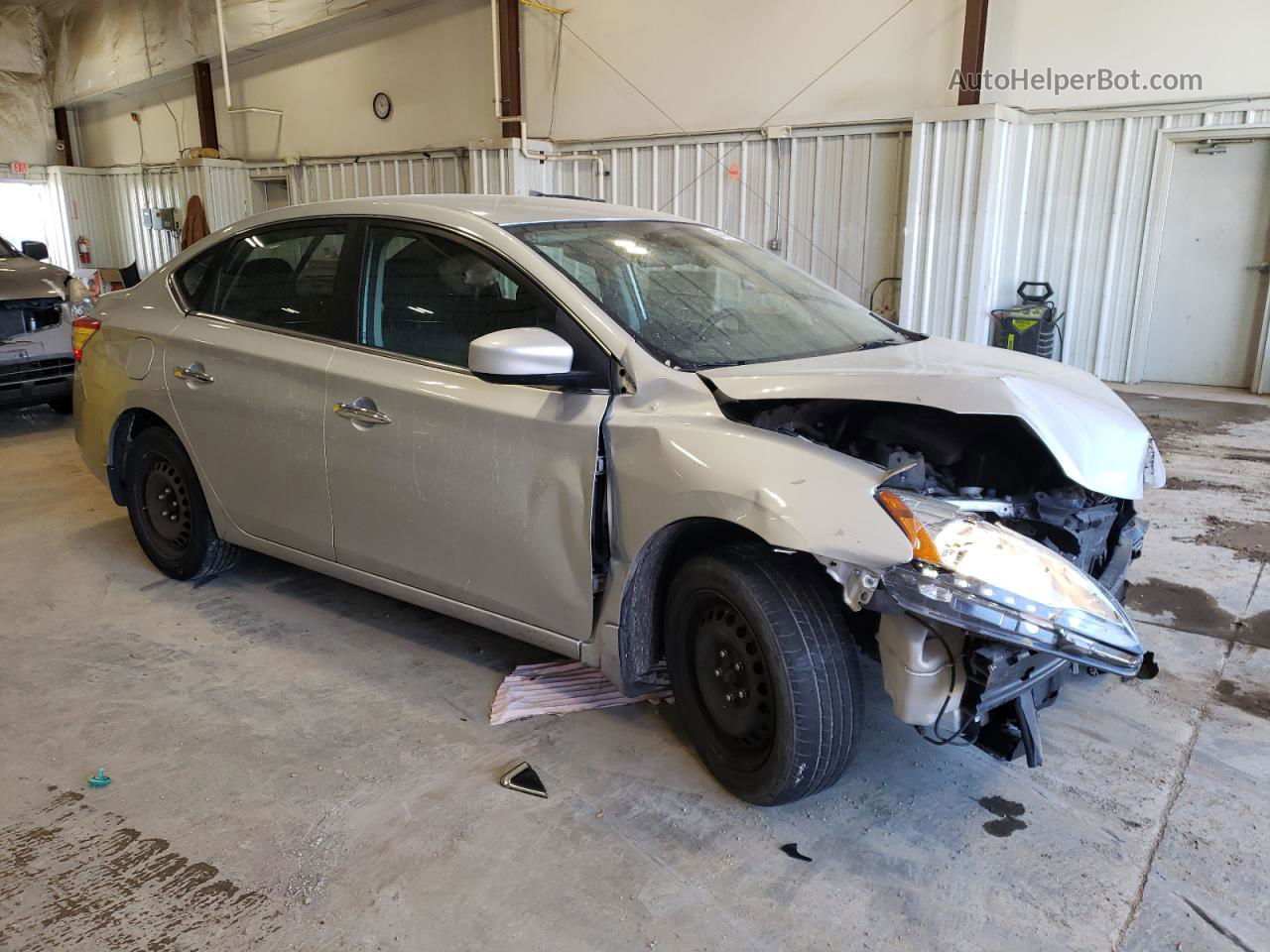 2015 Nissan Sentra S Silver vin: 3N1AB7AP3FY299388