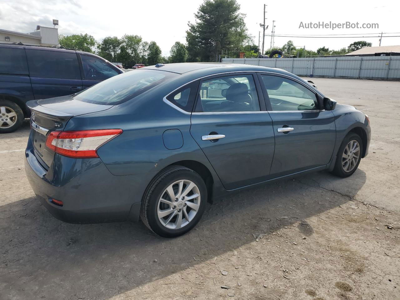 2015 Nissan Sentra S Blue vin: 3N1AB7AP3FY308283