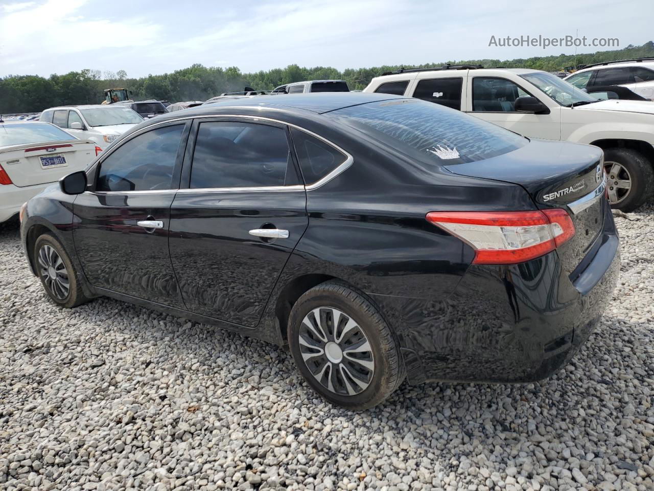 2015 Nissan Sentra S Черный vin: 3N1AB7AP3FY362442