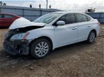 2015 Nissan Sentra S White vin: 3N1AB7AP3FY364093