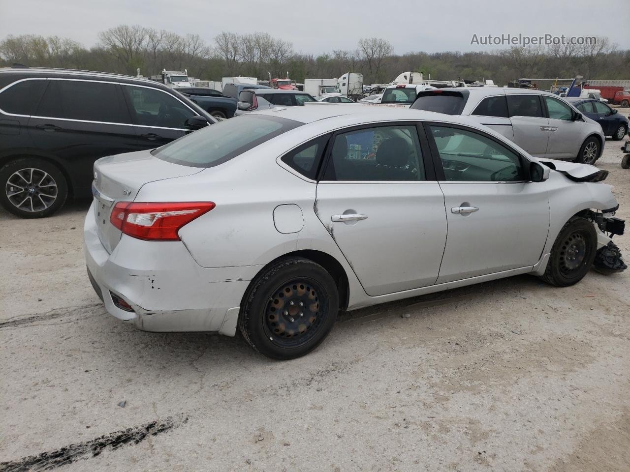 2016 Nissan Sentra S Silver vin: 3N1AB7AP3GL662965