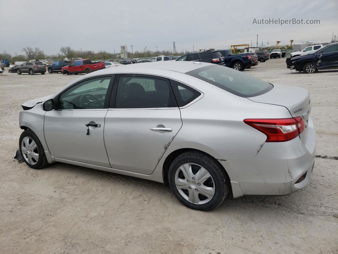 2016 Nissan Sentra S Серебряный vin: 3N1AB7AP3GL662965