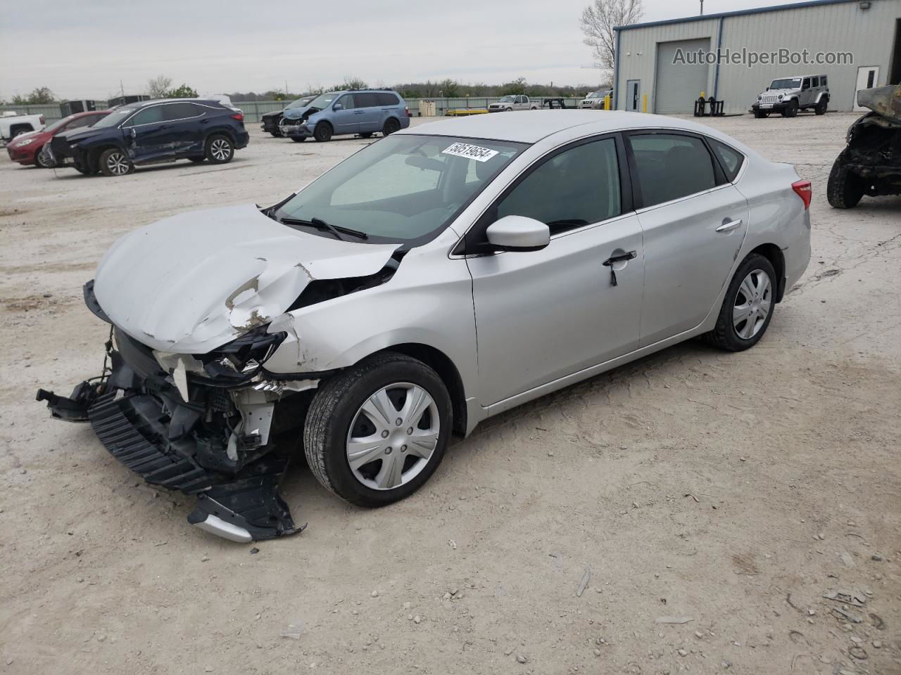 2016 Nissan Sentra S Silver vin: 3N1AB7AP3GL662965