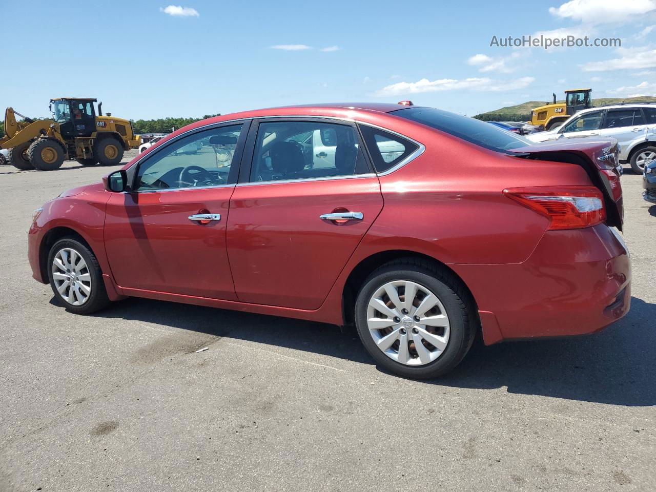 2016 Nissan Sentra S Red vin: 3N1AB7AP3GL681337