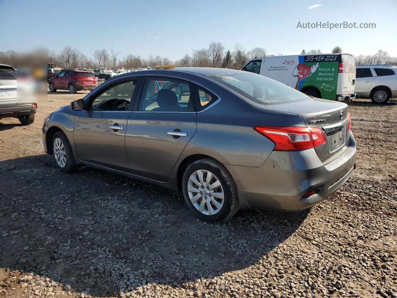 2016 Nissan Sentra S Серебряный vin: 3N1AB7AP3GY226202