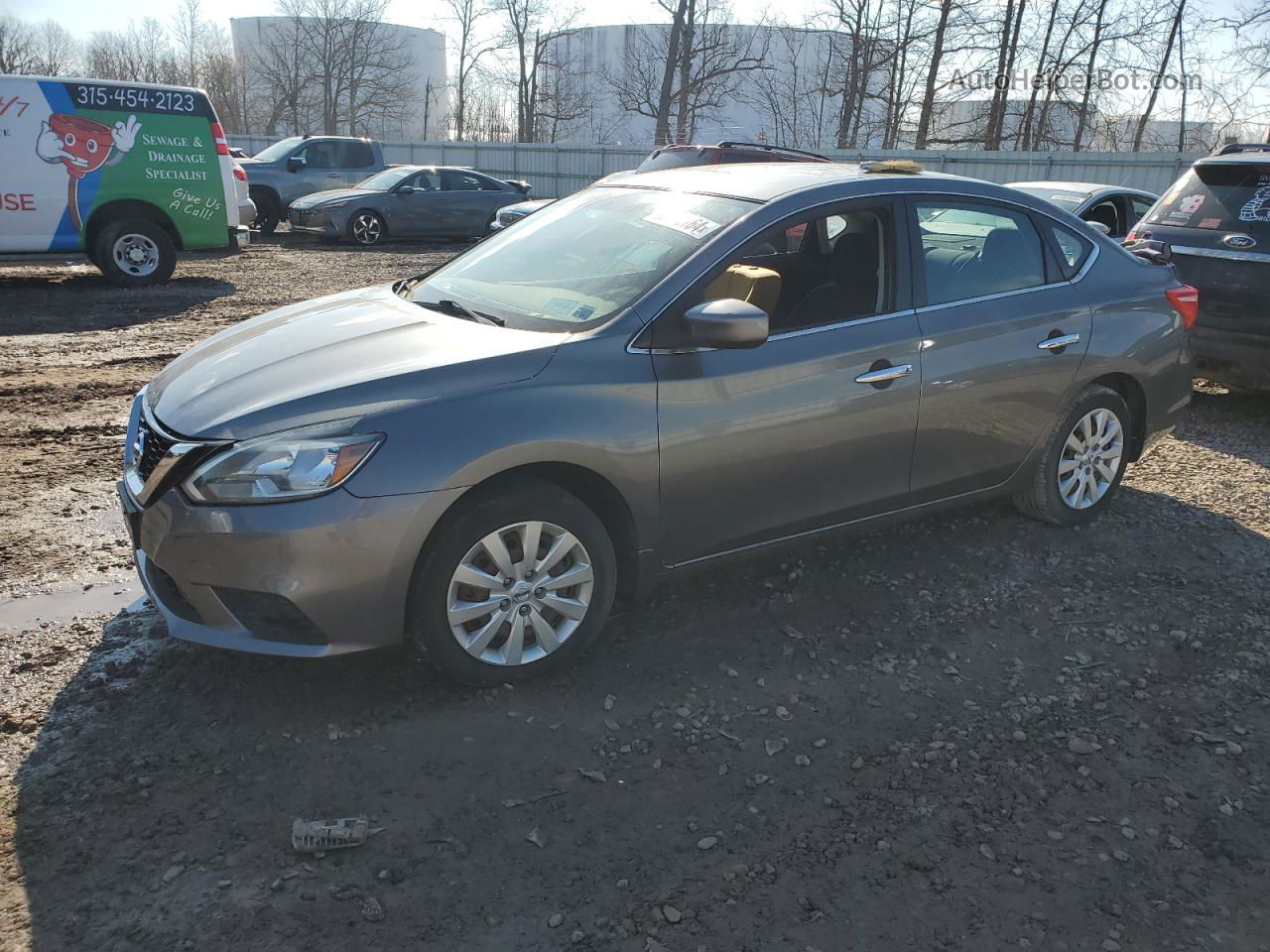 2016 Nissan Sentra S Серебряный vin: 3N1AB7AP3GY226202