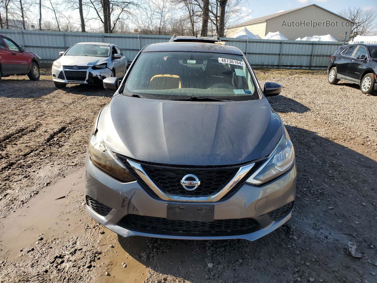 2016 Nissan Sentra S Серебряный vin: 3N1AB7AP3GY226202