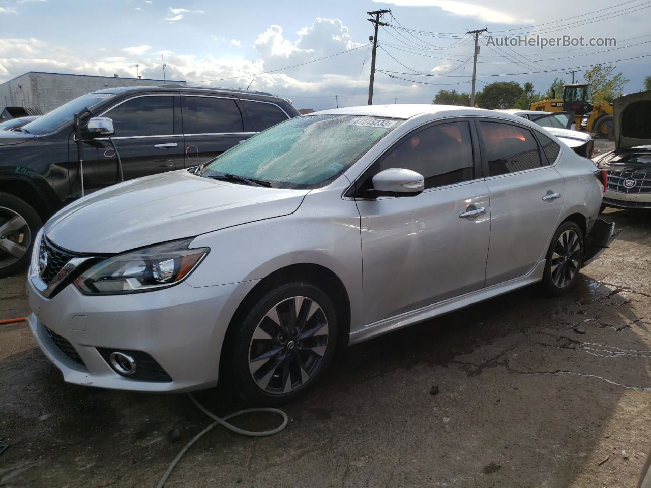 2016 Nissan Sentra S Серебряный vin: 3N1AB7AP3GY228189