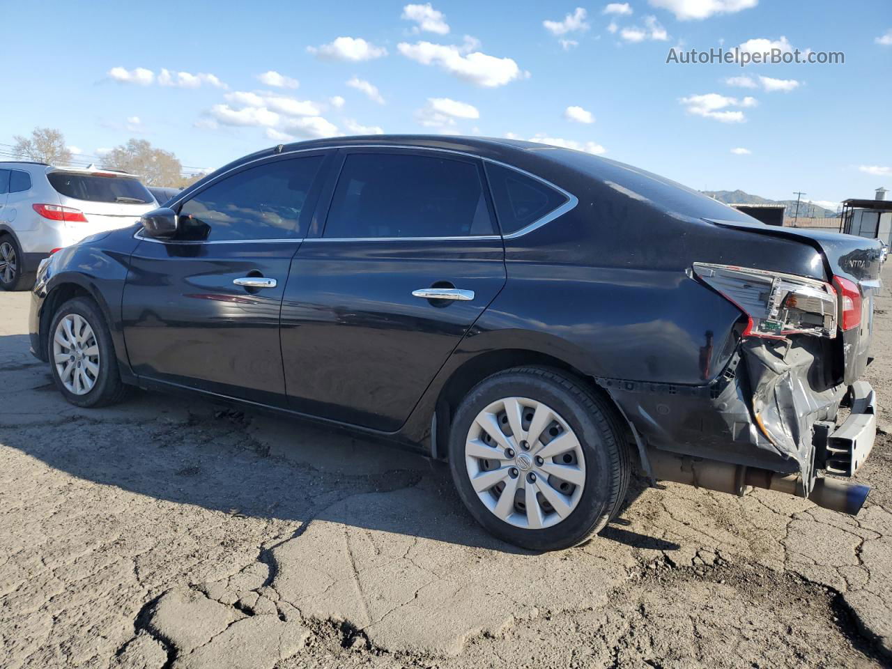 2016 Nissan Sentra S Черный vin: 3N1AB7AP3GY230976