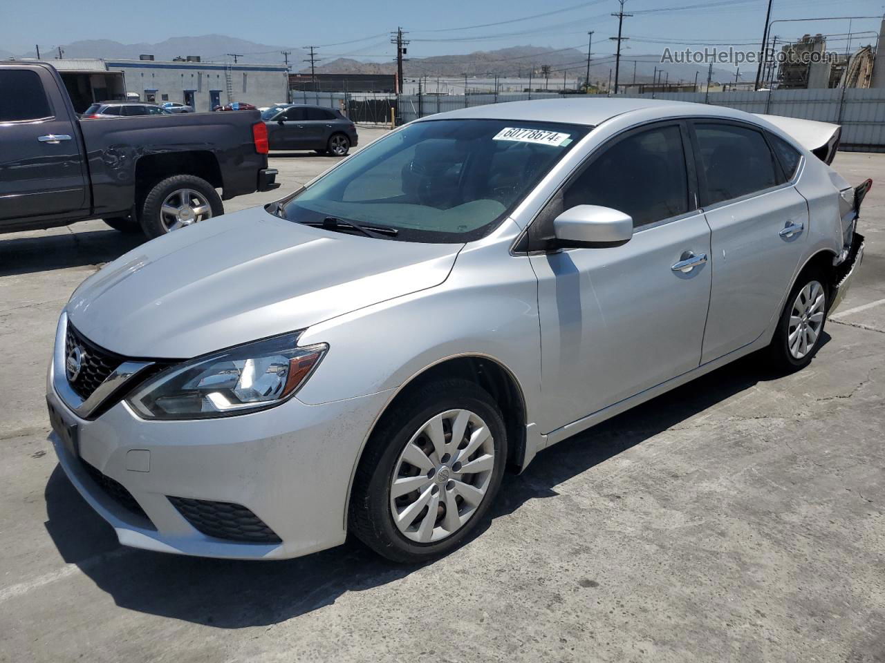 2016 Nissan Sentra S Silver vin: 3N1AB7AP3GY242996