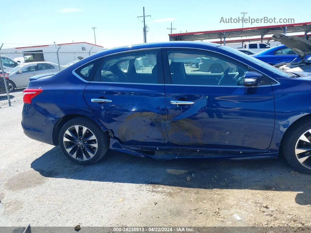 2016 Nissan Sentra Sr Blue vin: 3N1AB7AP3GY248605