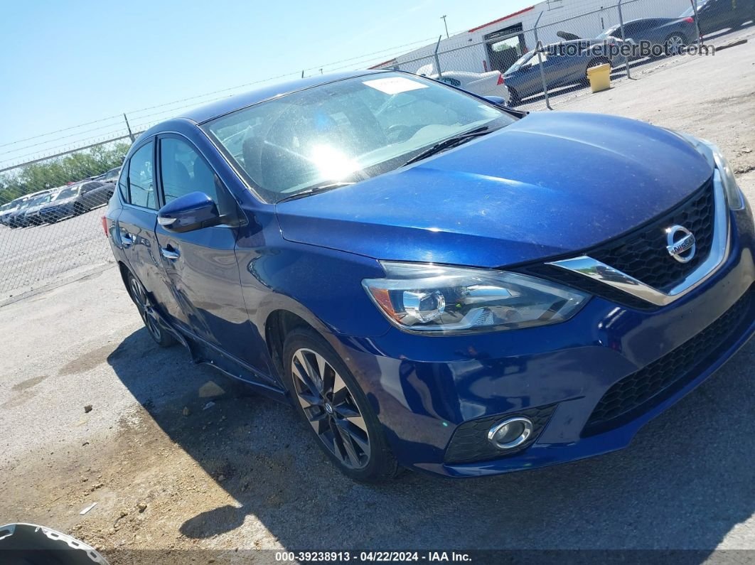 2016 Nissan Sentra Sr Blue vin: 3N1AB7AP3GY248605