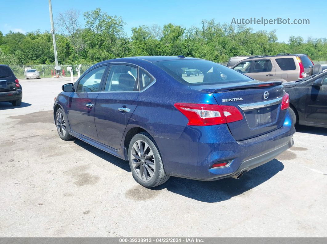 2016 Nissan Sentra Sr Синий vin: 3N1AB7AP3GY248605