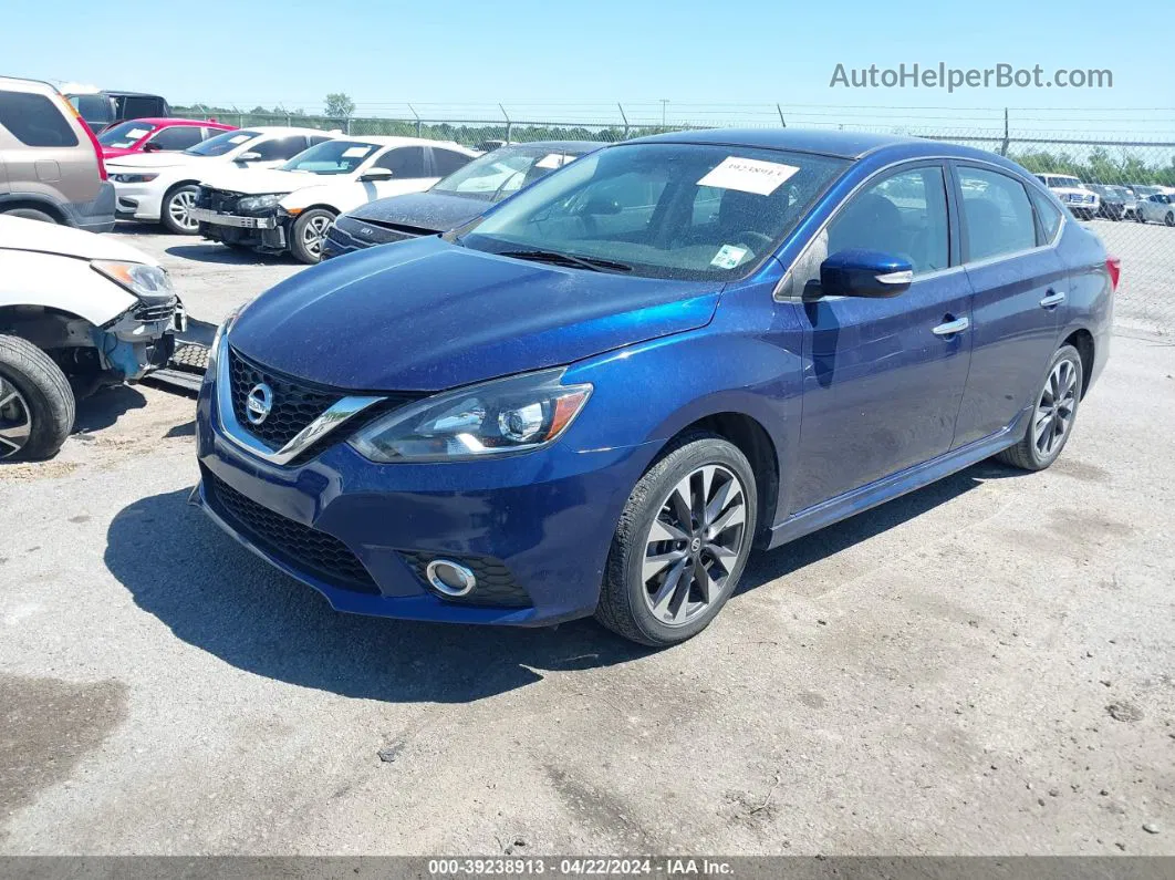 2016 Nissan Sentra Sr Blue vin: 3N1AB7AP3GY248605