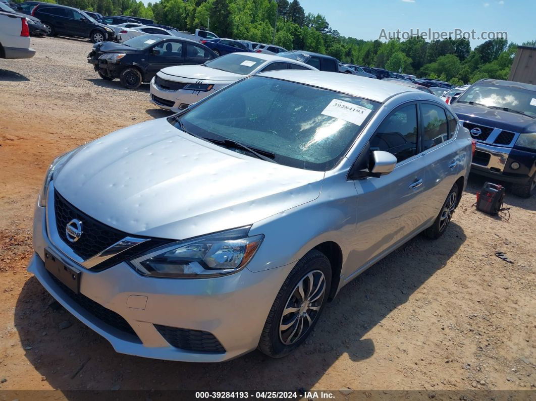 2016 Nissan Sentra Sv Silver vin: 3N1AB7AP3GY279644