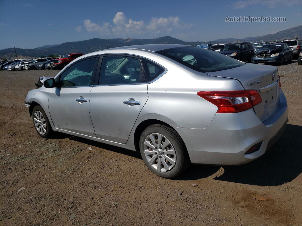 2016 Nissan Sentra S Silver vin: 3N1AB7AP3GY281314