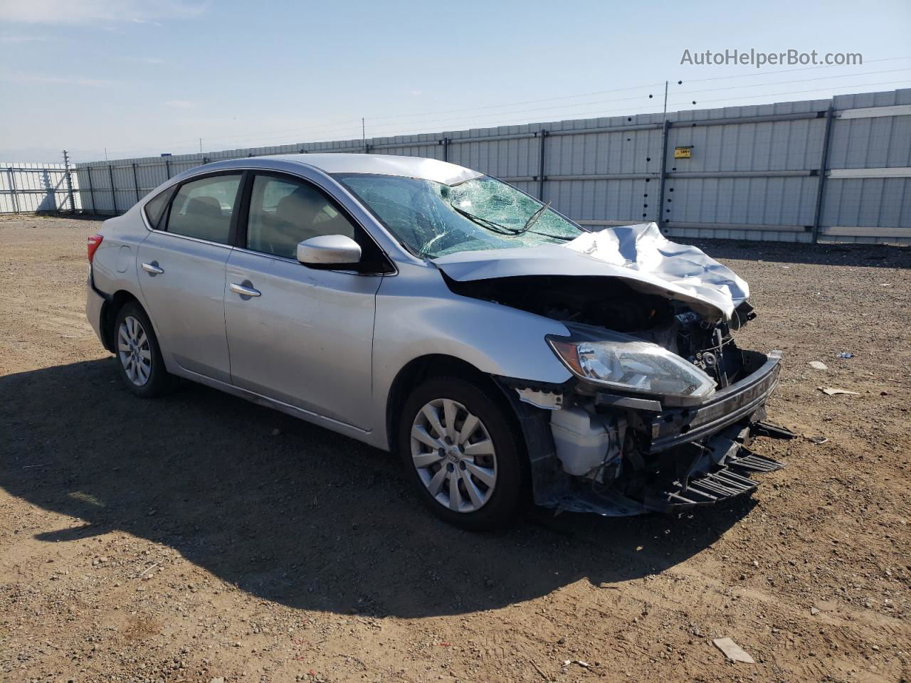 2016 Nissan Sentra S Silver vin: 3N1AB7AP3GY281314