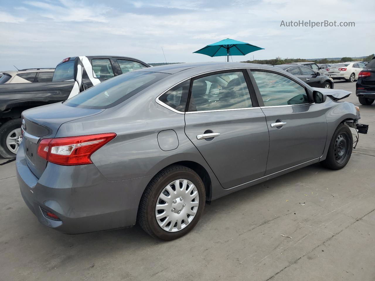 2016 Nissan Sentra S Gray vin: 3N1AB7AP3GY283242