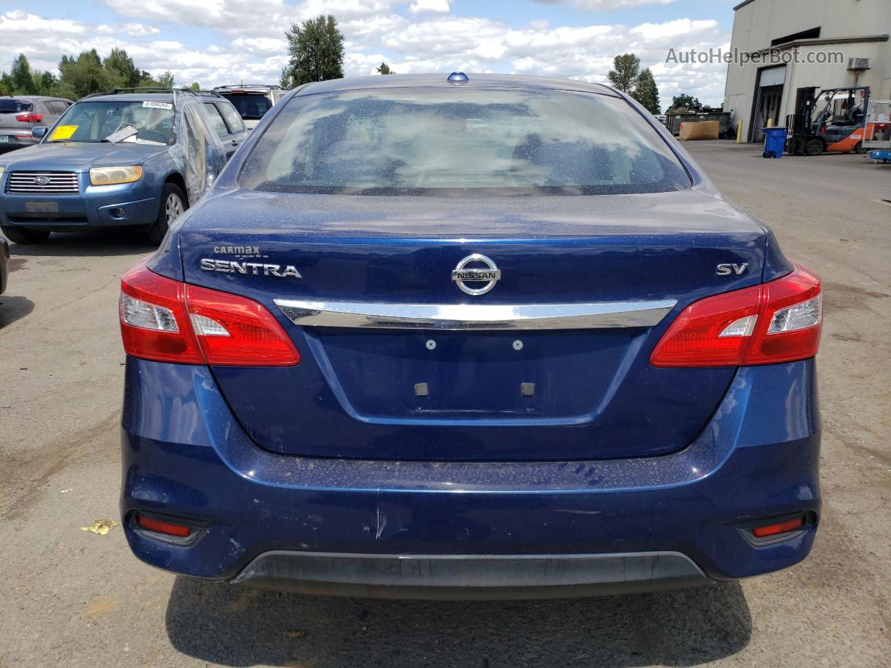 2016 Nissan Sentra S Blue vin: 3N1AB7AP3GY291809