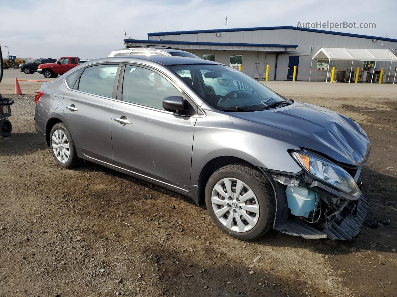 2016 Nissan Sentra S Серебряный vin: 3N1AB7AP3GY294029