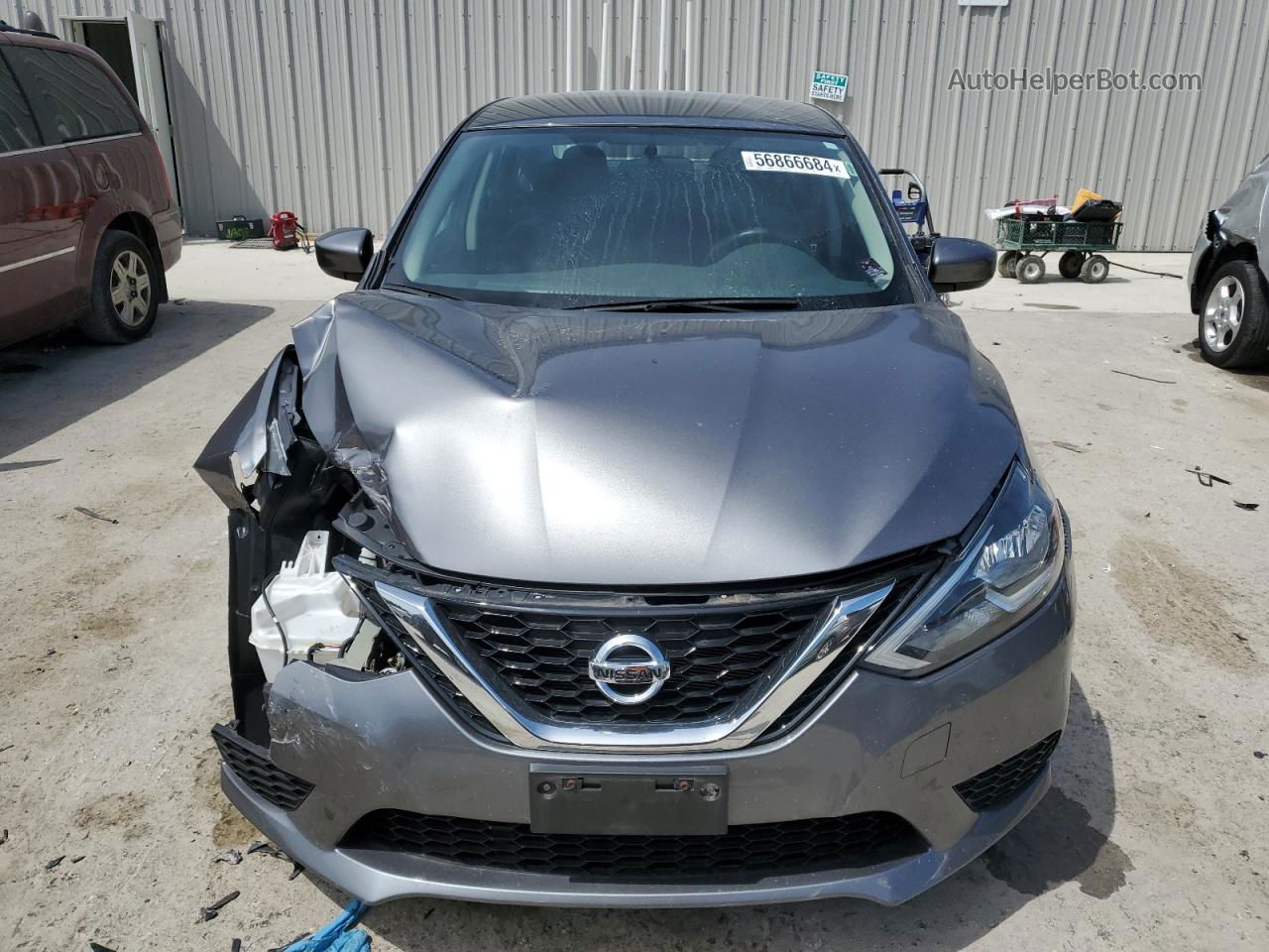 2016 Nissan Sentra S Gray vin: 3N1AB7AP3GY330785