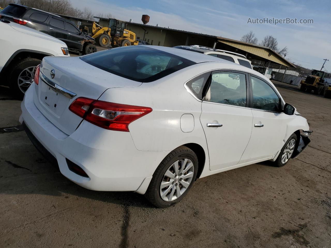 2016 Nissan Sentra S White vin: 3N1AB7AP3GY334075