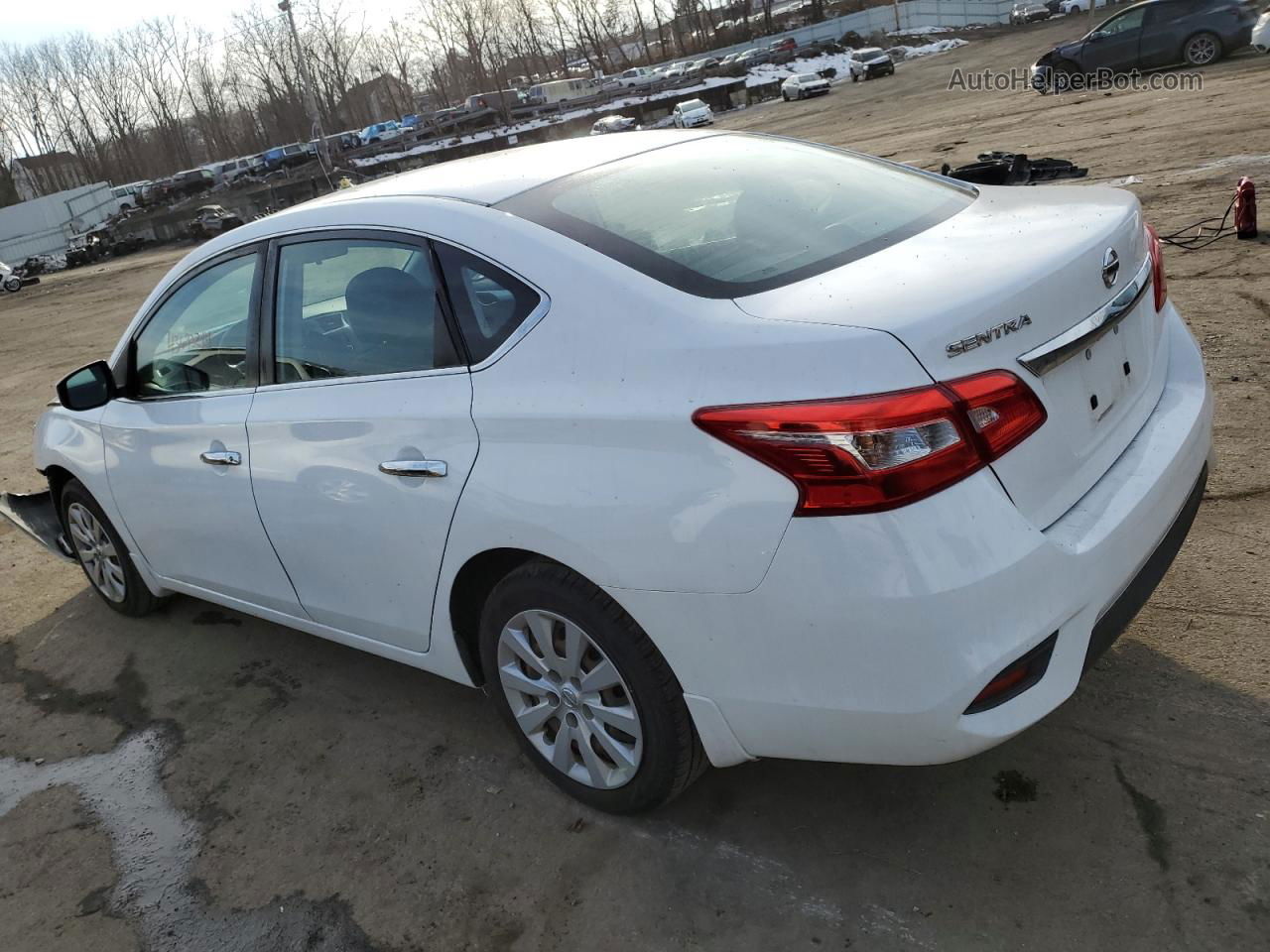 2016 Nissan Sentra S White vin: 3N1AB7AP3GY334075